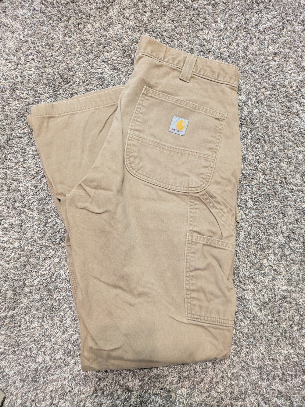 Carhartt Men's Cargo Work Pants in Tan